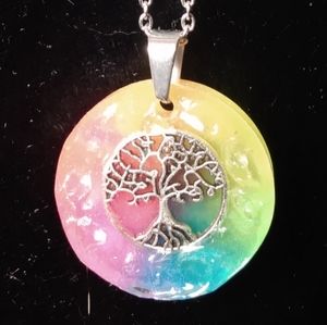 Tree of life reiki necklace.